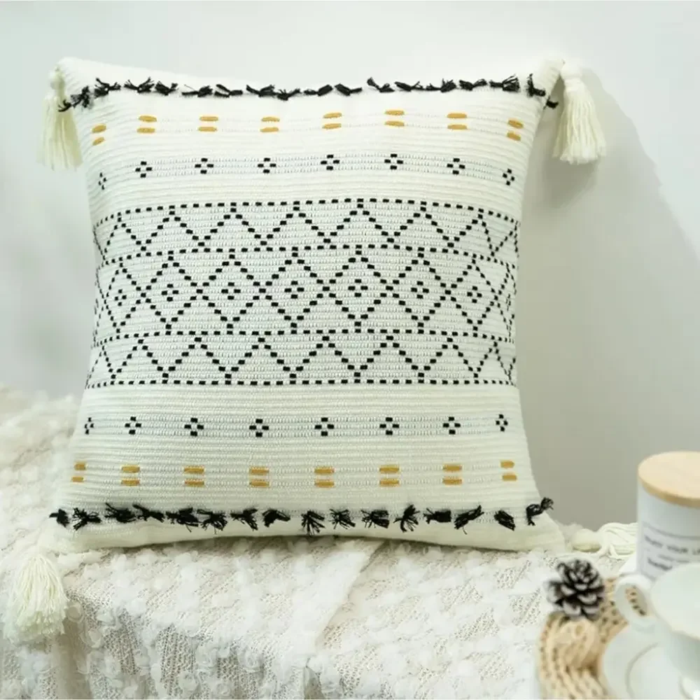 2pc Set‎ Boho Woven Throw Pillow Covers 18